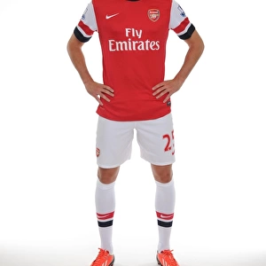 Arsenal's Carl Jenkinson at 2013-14 Squad Photocall