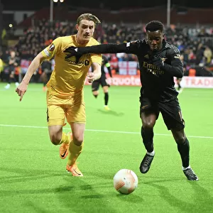 Arsenal's Eddie Nketiah in Action: Bodø/Glimt vs. Arsenal, UEFA Europa League 2022-23