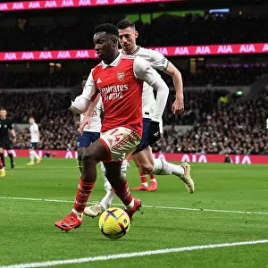 Arsenal's Eddie Nketiah in Action Against Tottenham Hotspur - Premier League 2022-23