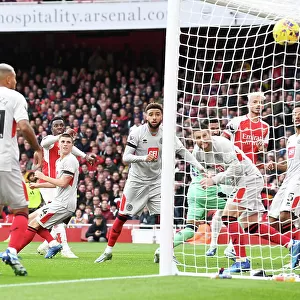 Arsenal's Eddie Nketiah Scores His Second Goal: Arsenal 2-0 Sheffield United (2023-24 Premier League)