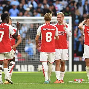 Arsenal's Emile Smith Rowe Celebrates Penalty Victory in FA Community Shield Thriller: Arsenal 1-1 Manchester City