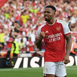 Arsenal's Gabriel Jesus Scores Third Goal in Exciting Arsenal vs. Manchester United Premier League Match, 2023-24