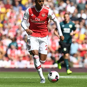 Arsenal's Joe Willock in Action against Burnley: 2019-20 Premier League Showdown at Emirates Stadium