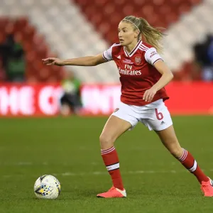 Arsenal's Leah Williamson in FA Womens Continental League Cup Final Against Chelsea