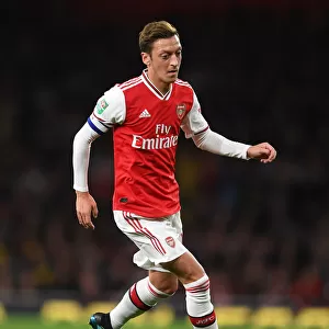 Arsenal's Mesut Ozil in Action against Nottingham Forest in Carabao Cup Third Round