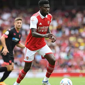 Arsenal's Thomas Partey in Action against Sevilla during Emirates Cup 2022