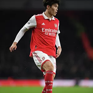 Arsenal's Tomiyasu Prepares for Premier League Battle Against Manchester United (2022-23)