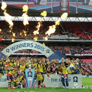 Season 2014-15 Metal Print Collection: Arsenal v Aston Villa - FA Cup Final 2015