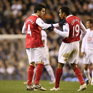 Cesc Fabregas and Gilberto (Arsenal)