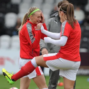 Chloe Kelly and Katie McCabe (Arsenal Ladies)