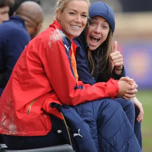 Emma Byrne and Vicky Losada (Arsenal Ladies). Arsenal Ladies 2: 2 Notts County Ladies