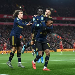 Five-Star Arsenal: Joe Willock's Brace Powers Upset Win Against Liverpool in Carabao Cup
