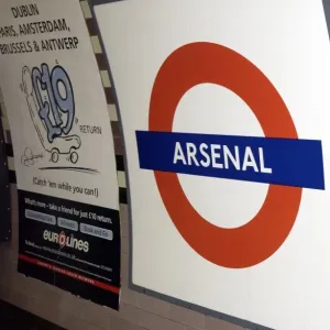Arsenal Tube Sign Print, 4/3/03 Arsenal Tube Sign Print, 4/3/03