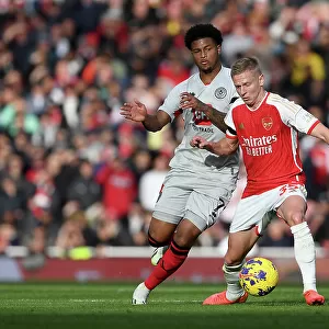 Intense Battle for the Ball: Arsenal vs Sheffield United - Premier League 2023-24
