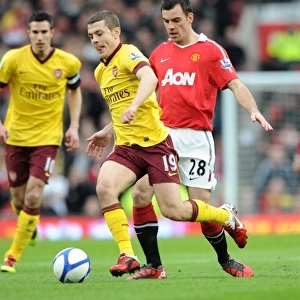 Jack Wilshere (Arsenal) Darron Gibson (Man Utd). Manchester United 2: 0 Arsenal