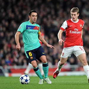 Jack Wilshere (Arsenal) Xavi (Barcelona). Arsenal 2: 1 Barcelona. UEFA Champions League
