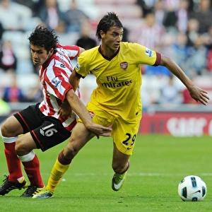 Marouane Chamakh (Arsenal) Cristian Riveros (Sunderland). Sunderland 1: 1 Arsenal