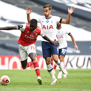 Nicolas Pepe Breaks Past Harry Winks: Intense Moment from Tottenham vs. Arsenal Premier League Clash (2019-20)