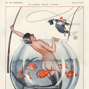 1920s, France, La Vie Parisienne, Magazine Plate