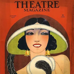 Theatre Magazine 1924 1920s USA magazines womens portraits hats Art Deco maws