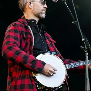 Enda Scahill of We Banjo 3 playing at Oban Live in Scotland