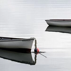 Rowing boats in Orkney, Scotland