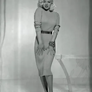 A fashion portrait of Diana Dors