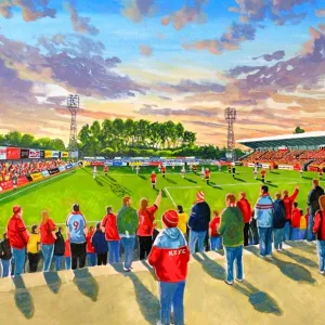 Rockingham Road Stadium Fine Art - Kettering Town Football Club