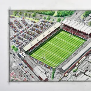 Welford Road Stadium Art - Leicester Tigers