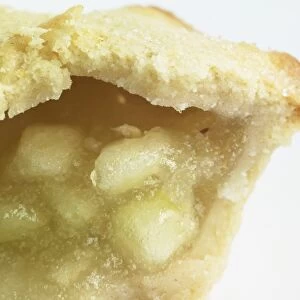 Part of apple pie, close-up