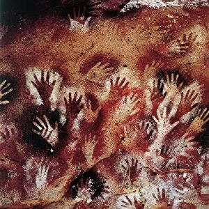 Argentina, Patagonia, Cueva de las Manos, ( Cave of Hands ), cave paintings