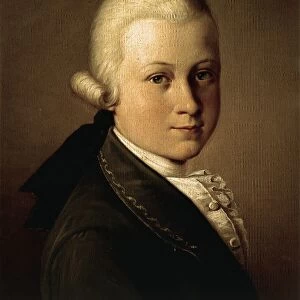 Austria, Portrait of Austrian composer Wolfgang Amadeus Mozart (1756 - 1791)