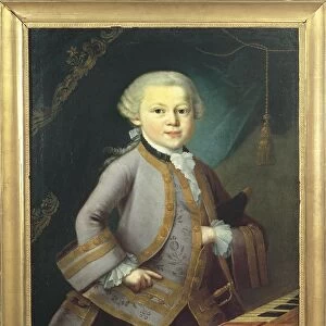 Austria, Portrait of Wolfgang Amadeus Mozart