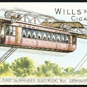 Barmen-Elberfeld (now Wuppertal), Germany, electric overhead monorail, 1901. This