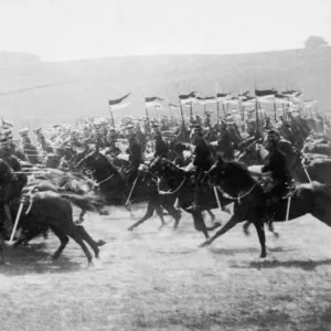 British Lancers Charging