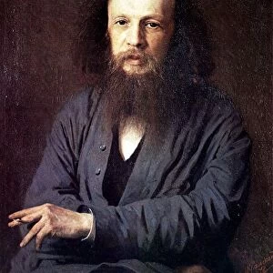 Dimitri Mendeleev (1834-1907), 1878. Oil on canvas. Ivan Kramskoi (1837-1887) Russian painter
