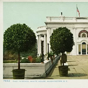 East Terrace, White House, Washington, D. C. Postcard. 1904, East Terrace, White House, Washington, D. C. Postcard