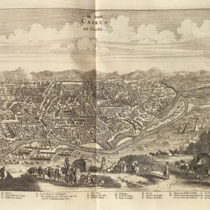 Egypt, Cairo, from Description of Africa by Olfert Dapper, engraving, 1686