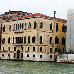 Facade of a sixteenth century Pallazio on the Grand Canal in Venice, Italy
