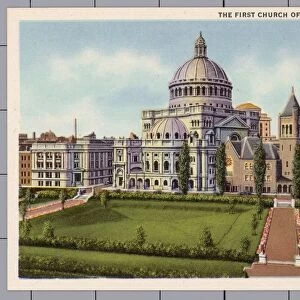 First Church of Christ, Scientist in Boston. ca. 1936, Boston, Massachusetts, USA, THE FIRST CHURCH OF CHRIST, SCIENTIST, BOSTON, MASS