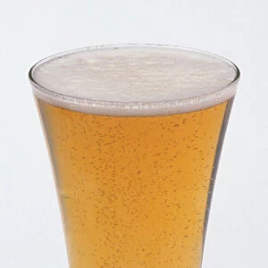 Glass of budweiser beer