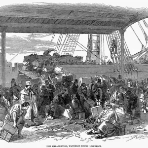 Irish Emigrants at Queenstown (Cobh) Print Irish Emigrants at Queenstown (Cobh) Print