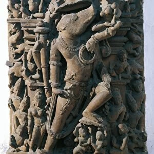 India, Madhya Pradesh, Khajuraho, Incarnation of the God Vishnu as a wild boar, Chandela period
