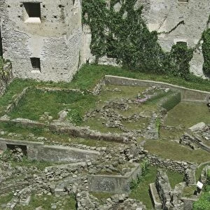 Italy, Sicily Region, Province of Messina, Lipari Island, Ruins of Neolithic village