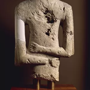 Male torso statue, from Atessa, Province of Chieti, Italy