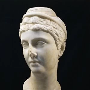 Marble bust of Faustina Maior, wife of Emperor Antoninus Pius