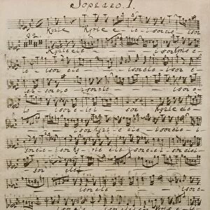 Mass in B minor (BWV 232), Autograph score by Johann Sebastian Bach (1685-1750)