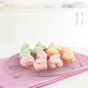 Meringues on wire rack