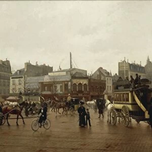 Place de Clichy (Clichy Square) by Edmond-Georges Grandjean, 1896
