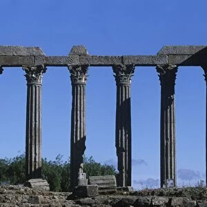 Portugal, Alentejo Region, Alto Alentejo, Evora, Roman temple of Diana